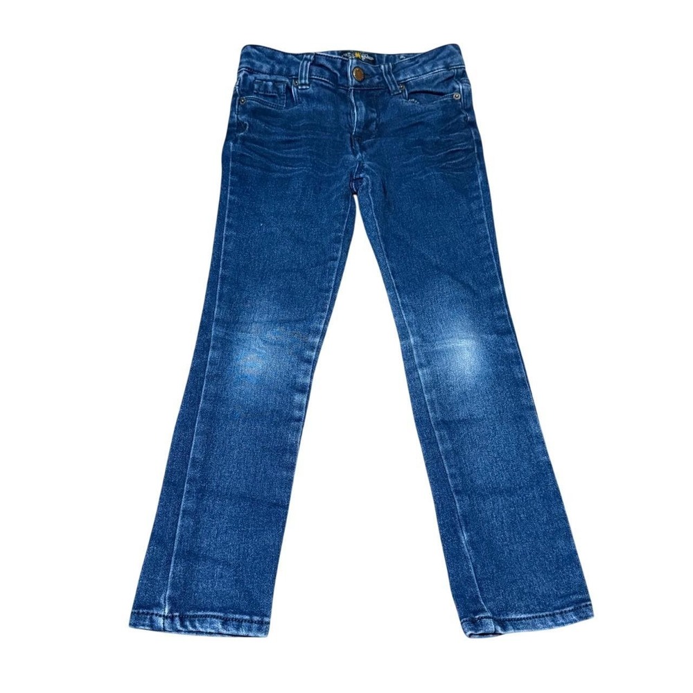 Lucky Brand 410 Athletic Slim Jeans Dark Wash Denim Adjustable Waist Size 5